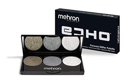 Imagem de Paleta Mehron Makeup Echo Pressed Glitter (dourada, prata, 