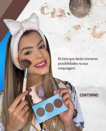 Imagem de Paleta Trio De Contorno Facial Maquiagem Phállebeauty