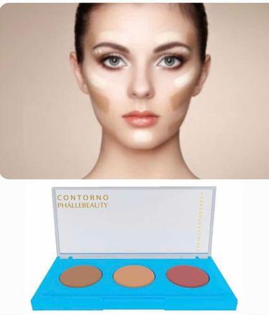 Imagem de Paleta Trio De Contorno Facial Maquiagem Phállebeauty