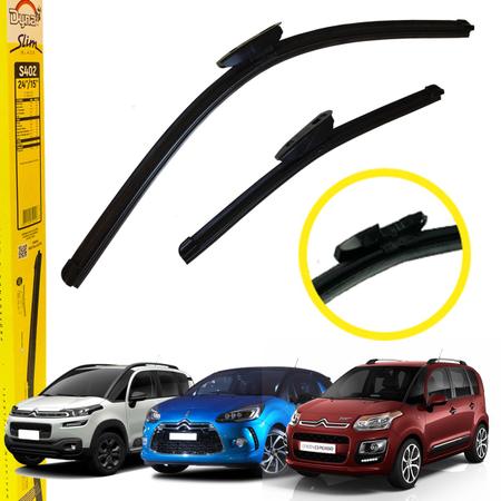 Palhetas Limpador Parabrisa Slim Aircross C3 Picasso Ds3 - DYNA Imagem de Palhetas Limpador Parabrisa Slim Aircross C3 Picasso Ds3