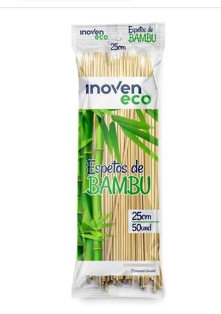 Imagem de Palito Espeto De Bambu Para Churrasco E Petisco 25cm-50un