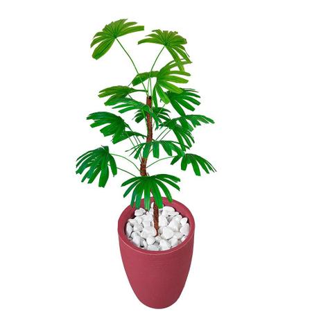 Palmeira Rafia Verde Planta Artificial Grande Vaso Decoração - Flor de  Mentirinha - Plantas Artificiais - Magazine Luiza