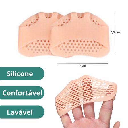 Imagem de Palmilha de silicone ortopédica para antepé super macia e confortavel