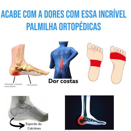 Imagem de Palmilhas Ortopedicas Amortecedor Gel Fascite Esporão par