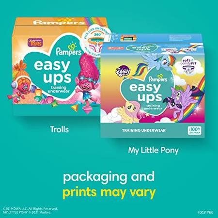 Pampers Easy Ups Training Underwear Boys Size 4 2T-3T 74 Count - 74 ea