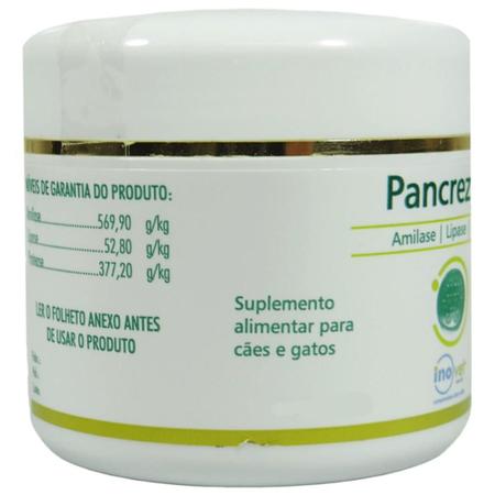 Imagem de Pancrezyme 60 Cápsulas 280Mg Cães E Gatos Inovet Kit Com 2