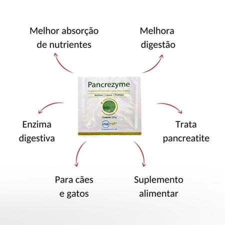 Imagem de Pancrezyme Inovet Suplemento Alimentar para Cães e Gatos - 30 Sachês