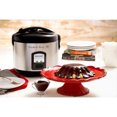 Panela de Arroz Elétrica Multilaser 700W Gourmet 10 X Inox Imagem de Panela de Arroz Elétrica Multilaser 700W Gourmet 10 X Inox