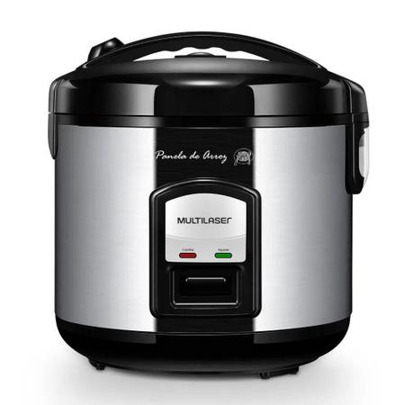 Panela de Arroz Elétrica Multilaser 700W Gourmet 10 X Inox Imagem de Panela de Arroz Elétrica Multilaser 700W Gourmet 10 X Inox