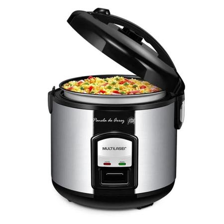 Panela de Arroz Elétrica Multilaser 700W Gourmet 10 X Inox Imagem de Panela de Arroz Elétrica Multilaser 700W Gourmet 10 X Inox