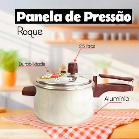 Imagem de Panela De Pressão Alumínio 2,5 Litros Ideal Para Solteiros