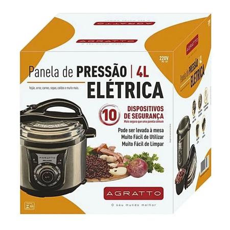 Centro Comercial Tiradentes - Agratto Ventisol - Panela de pressão elétrica  4L PE-01 127V 3876