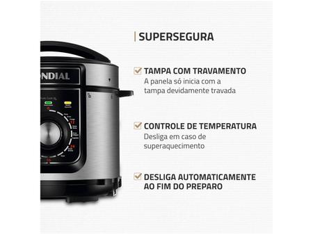 Imagem de Panela de Pressão Elétrica 5L Mondial Pratic Cook PE-48-5L-I