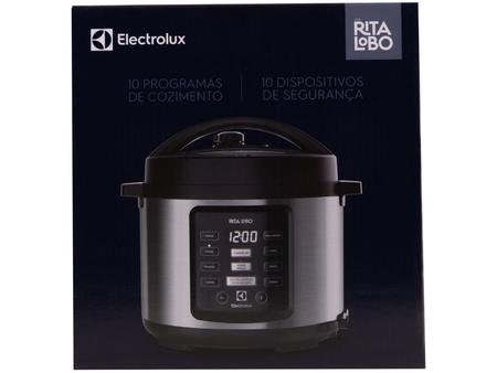 Imagem de Panela de Pressão Elétrica Electrolux 5L Inox 1000W Experience Rita Lobo PCC15