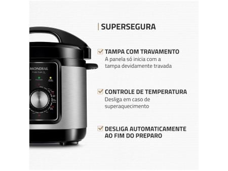 Imagem de Panela de Pressão Elétrica Mondial 3L 700W