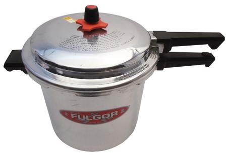 Panela de Pressão Polida Industrial com Cabo Fulgor - 15 Lt Imagem de Panela de Pressão Polida Industrial com Cabo Fulgor - 15 Lt
