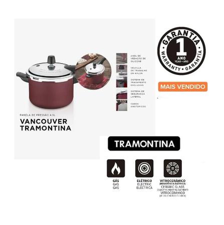 Panela de Pressão Tramontina Antiaderente - 4,5L Vancouver