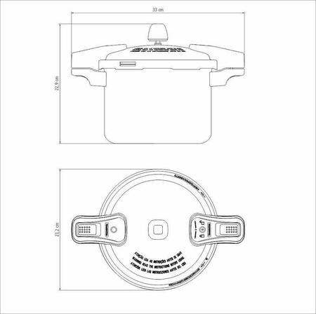 Imagem de Panela de pressão tramontina torino em alumínio com revestimento interno e externo cerâmico verde petróleo 20 cm 4,5 l