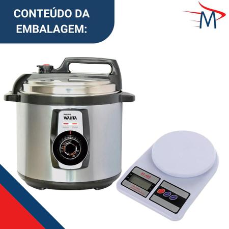 Imagem de Panela Elétrica de Pressão Philips Walita 127V + Balança de Cozinha Alta Precisão