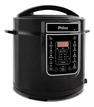 Imagem de Panela elétrica de pressão ppp01p 6 litros preta philco