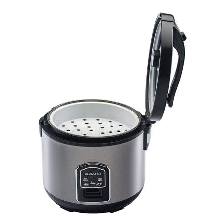 Imagem de Panela Elétrica Para Arroz E Legumes 10 Xícaras Inox Agratto PAI10X-01 127V