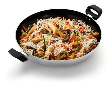 Imagem de Panela Frigideira Wok 28cm Antiaderente 3,3l Teflon S/ Tampa