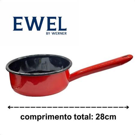 Panela Papeiro Esmaltado Ewel Frigideira 750ml Cor Escolher Imagem de Panela Papeiro Esmaltado Ewel Frigideira 750ml Cor Escolher