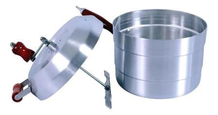 Imagem de Panela pipoqueira profissional 5 litros aluminio repuxado