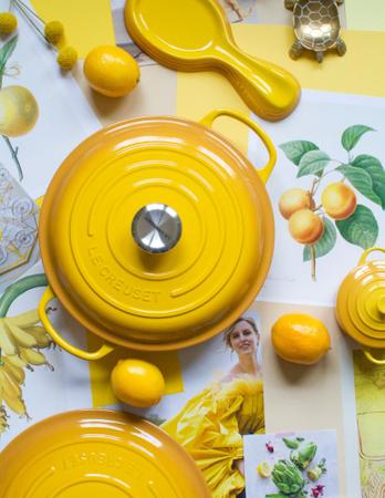 Imagem de Panela Redonda Signature 22 cm Amarelo Nectar Le Creuset