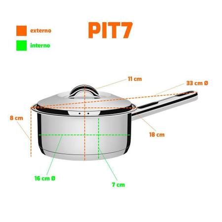 Imagem de Panela Solar 1,4L 16Cm E 12 Talheres Mesa Laguna Tramontina