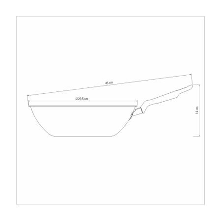 Imagem de Panela Wok Antiaderente Tramontina 28cm 3,6 Litros Loreto Starflon Max Grafite