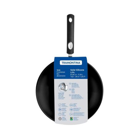 Imagem de Panela Wok Tramontina Indução Antiade. Solar Silicone 28Cm