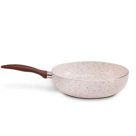 Imagem de Panela Wok Vanilla Indução Antiaderente Granada Brinox 28cm