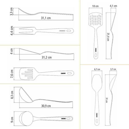 Imagem de Panelas Solar 16Cm Com 5 Utensílios Extrata E 24 Talheres