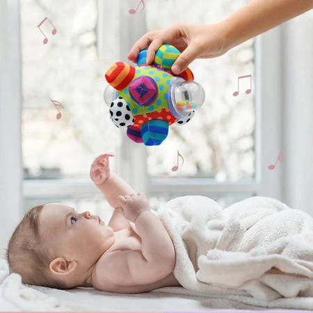 Imagem de Pano Macio Bebê Chocalho Bola De Pelúcia Bola De Jogo Com Sino Animais Dos Desenhos Animados