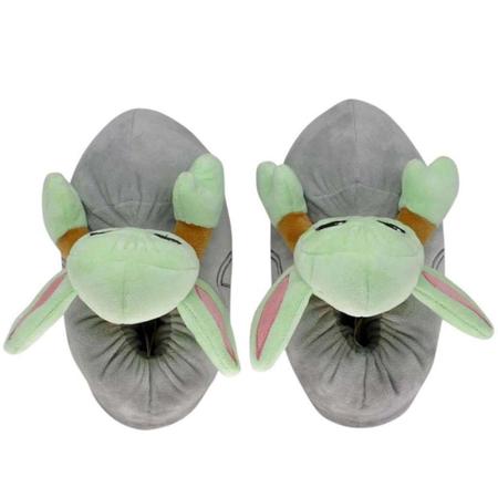 Imagem de Pantufa Baby Yoda 3D Calçado Unissex Adulto Oficial Star Wars Mandaloriano Disney - Zona Criativa