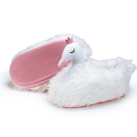 Imagem de Pantufa Cisne 3d Com Solado De Borracha Super Conforto Adulto E Infantil Unissex 36/38