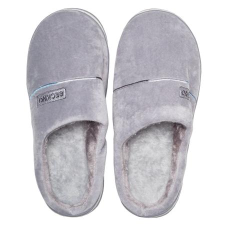 Imagem de Pantufa Masculina Beckro Cinza