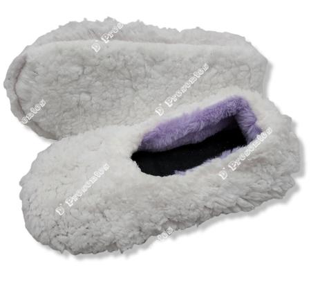 Imagem de Pantufa Sapatilha Feminina Onça Térmica Com Antiderrapante