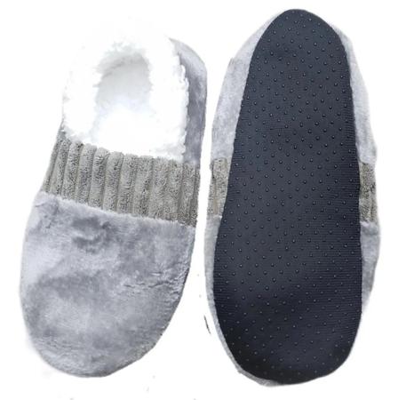 Imagem de Pantufa sapato forrada Lisa Feminina Masculina Super Quente