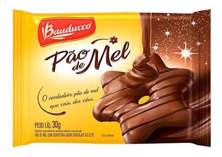 Pão De Mel Bauducco Chocolate Ao Leite 14 unidades de 30g cada