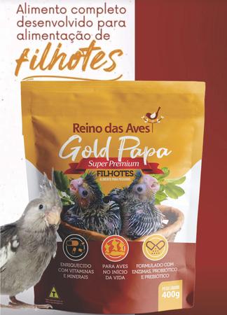 Ração Gold Papa Filhotes 400g Reino Das Aves