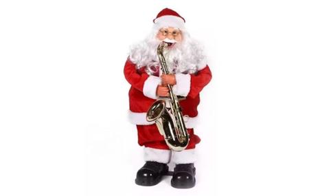 Imagem de Papai Noel Gigante Musical Com Saxofone Bivot- 60Cm