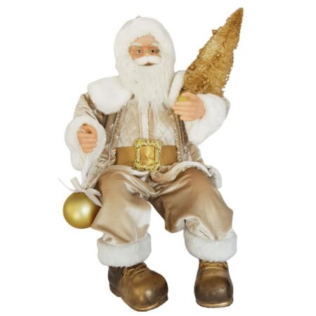 Mini Papai Noel De Tecido 13cm - Bom Preço Magazine