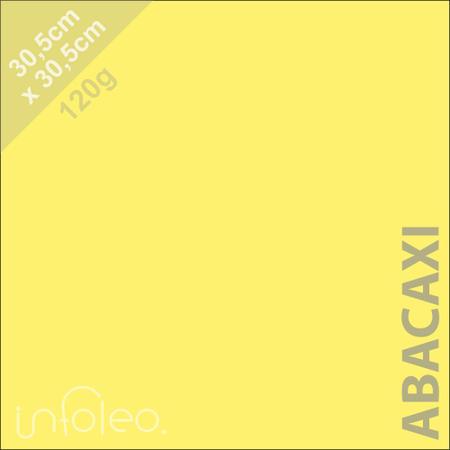 Imagem de Papel 120 gramas 30,5x30,5cm Abacaxi Candy Color Plus - 10 unidades