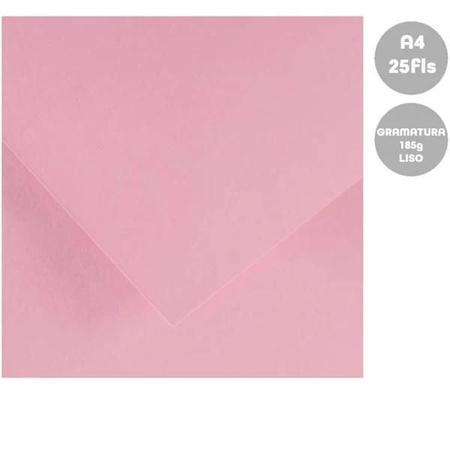 Imagem de Papel A4 185g Canson iris vivaldi rosa claro com 25 folhas