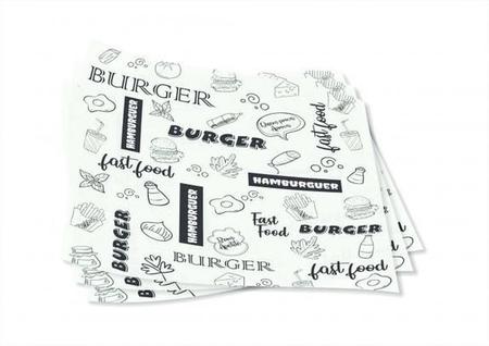 Papel Acoplado para Hamburguer - WHITE - 500 unidades, Embalagens para  Delivery e Fast-Food