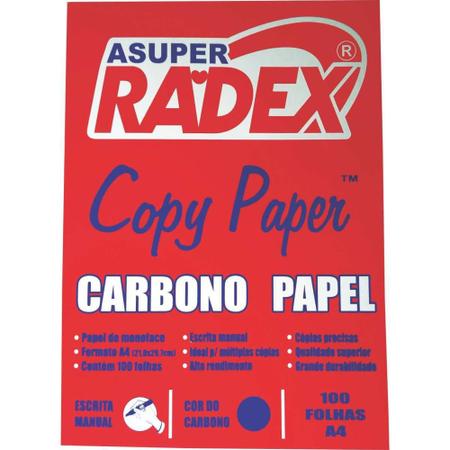 Imagem de Papel Carbono para Lapis A4 Papel AZUL CX com 100 - GNA