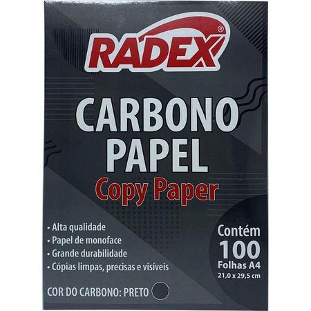 Imagem de Papel Carbono para Lápis A4 Papel Preto CX com 100
