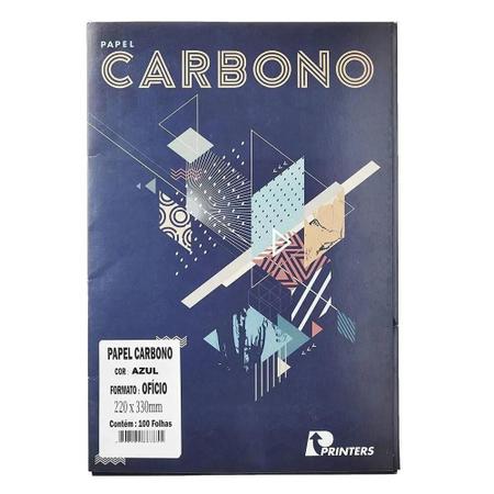 Papel Carbono Regente 220X330Mm Escrita Manual Azul Printers Imagem de Papel Carbono Regente 220X330Mm Escrita Manual Azul Printers